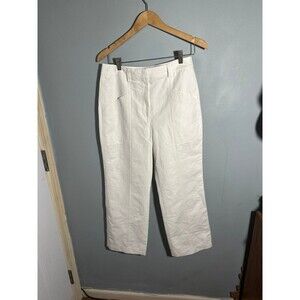 Rebecca Taylor Echo White Slub Pants NWOT